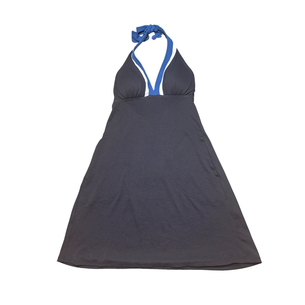 Tommy Bahama Island Cays Colorblock Halter 1 Piece Swimsuit Indigo Tide SS500569